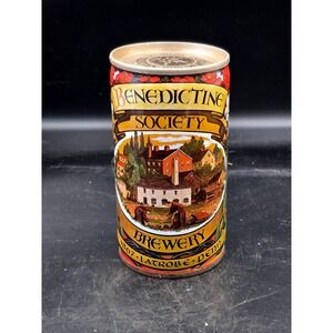 UNOPENED 1978 Jos Huber Brewery Benedectine Society Beer Can Latrobe PA